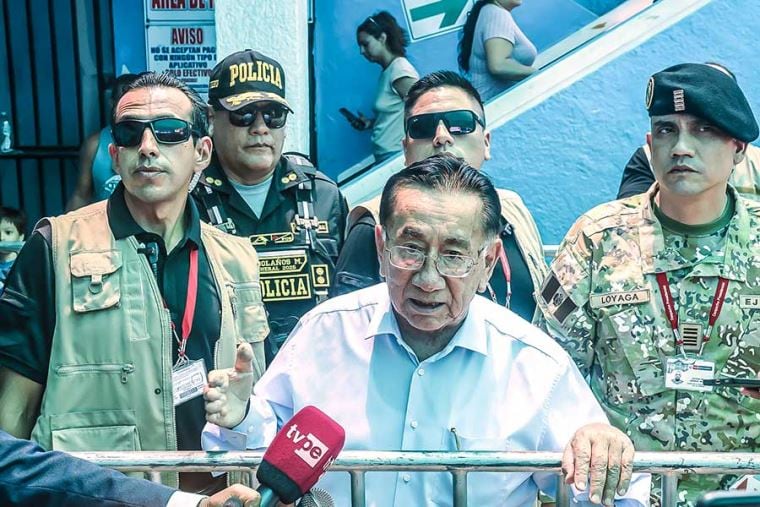 Mandatario peruano dio declaraciones a los medios de comunicación.
