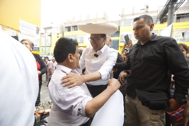 Roberto Sánchez en San Juan de Miraflores (Fotos: Jesús Saucedo/GEC)