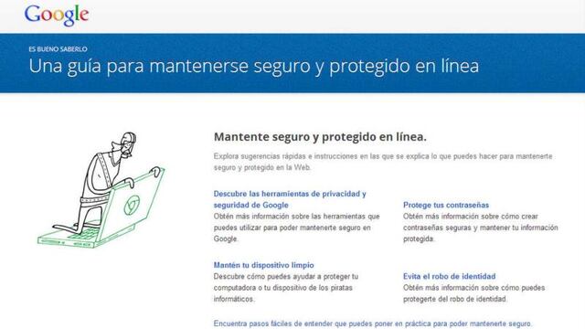 Cuatro consejos de Google para la seguridad de tu información