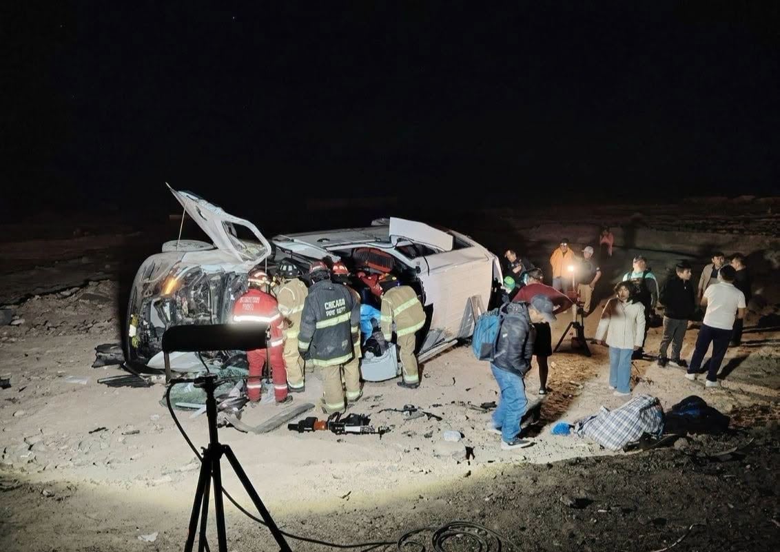 Muertos y heridos tras choque en la Panamericana Sur en la Vía Moquegua-Arequipa