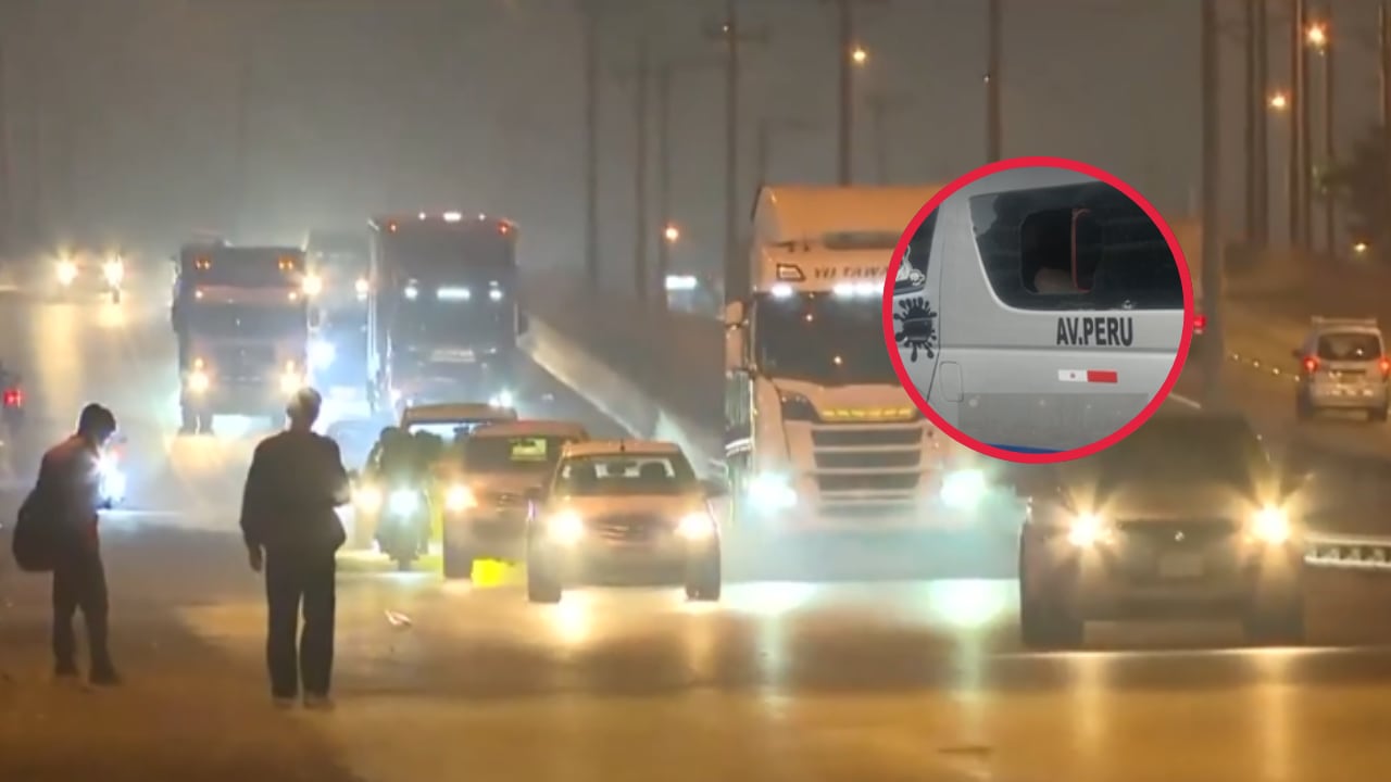 Sicario irrumpe en combi de Campoy. (Foto: Captura América Noticias)