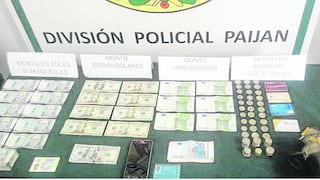 La Libertad: Policía encuentra S/ 14,000, $ 373 y 1,080 euros en Paiján