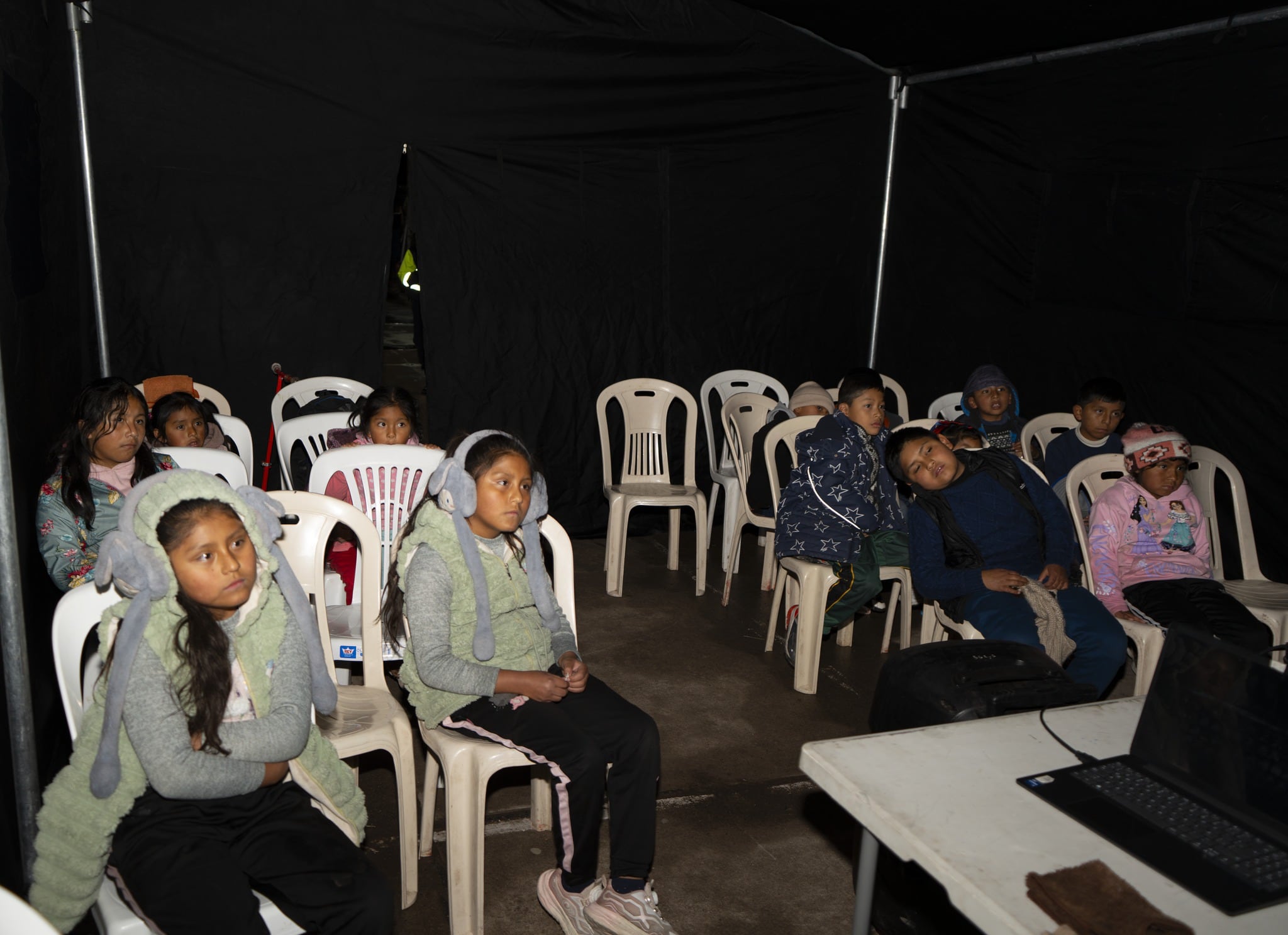 “Cine Callejero” para niños de Chivay por falta de salas de cine