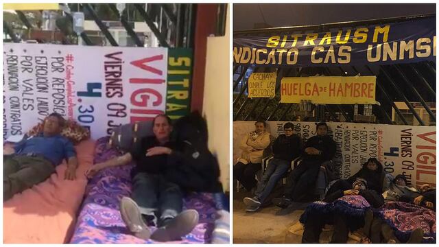 UNMSM: trabajadores llevan una semana en huelga de hambre