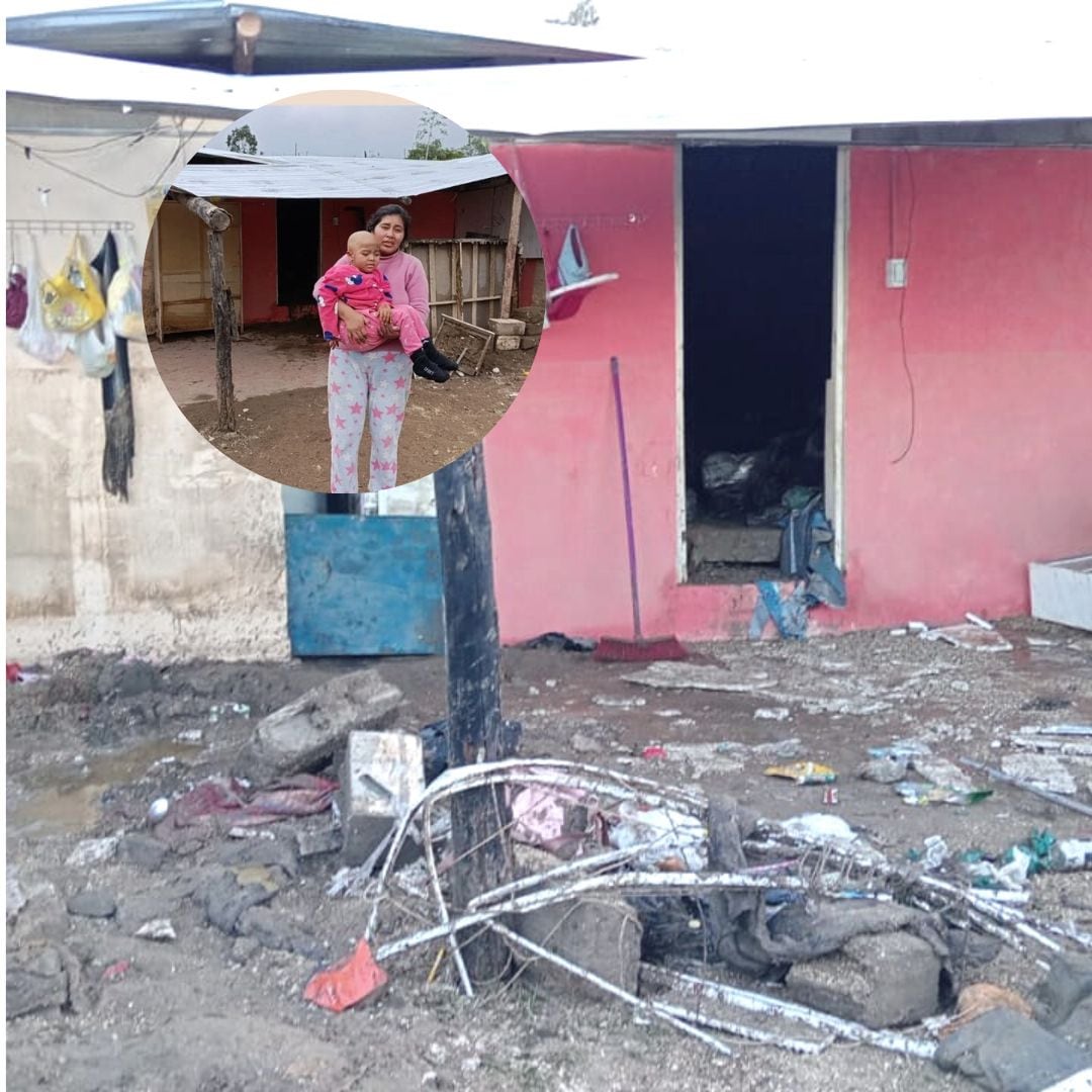 Niña de 4 años que lucha contra la leucemia se queda sin vivienda, por ingreso de huaico (Foto: composición)