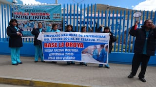 80% de enfermeras continúan huelga en Essalud 