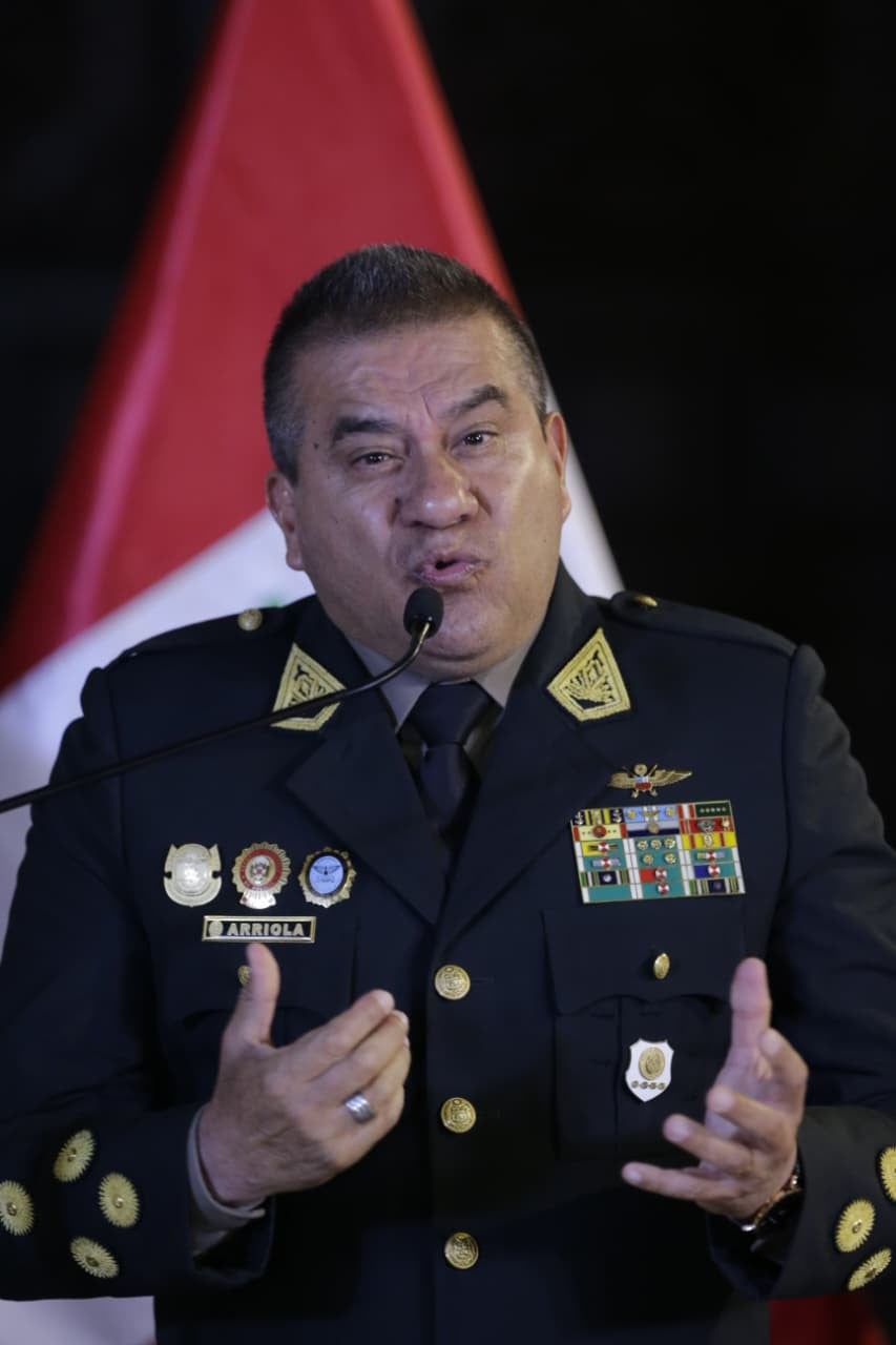 Óscar Arriola deja el cargo de comandante general de la PNP en los próximos días. Foto: Cesar Bueno @photo.gec.