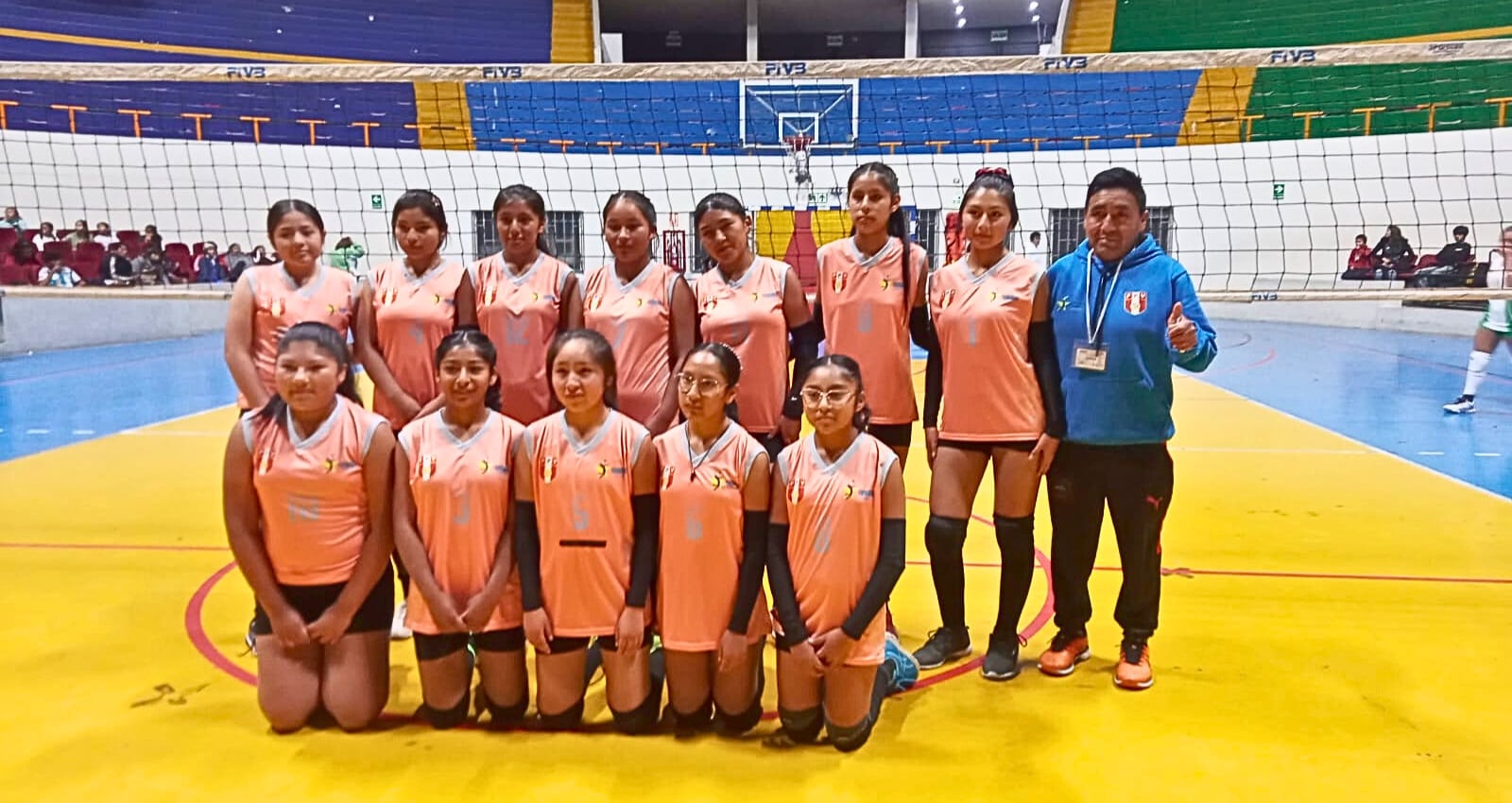 Yura en torneo de vóley U13 Damas en Arequipa. Foto: Liga Provincial de Vóley Arequipa.