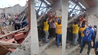 Chiclayo: cinco obreros resultan heridos tras colapso de vivienda en construcción