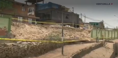 Colapsa cerco perimétrico de colegio Faustino Sánchez Carrión en Ventanilla