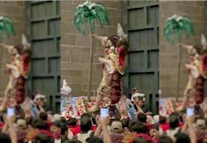 Imagen de San Cristóbal por poco cae en el Corpus Christi de Cusco (VIDEO)