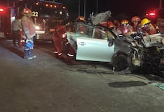 Salva de la muerte en la Panamericana Sur en Ica: automóvil se empotra contra tráiler