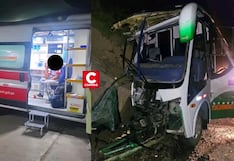 Áncash: bus de la Selección sub-19 de vóley de Independencia choca contra cerro en carretera de Casma