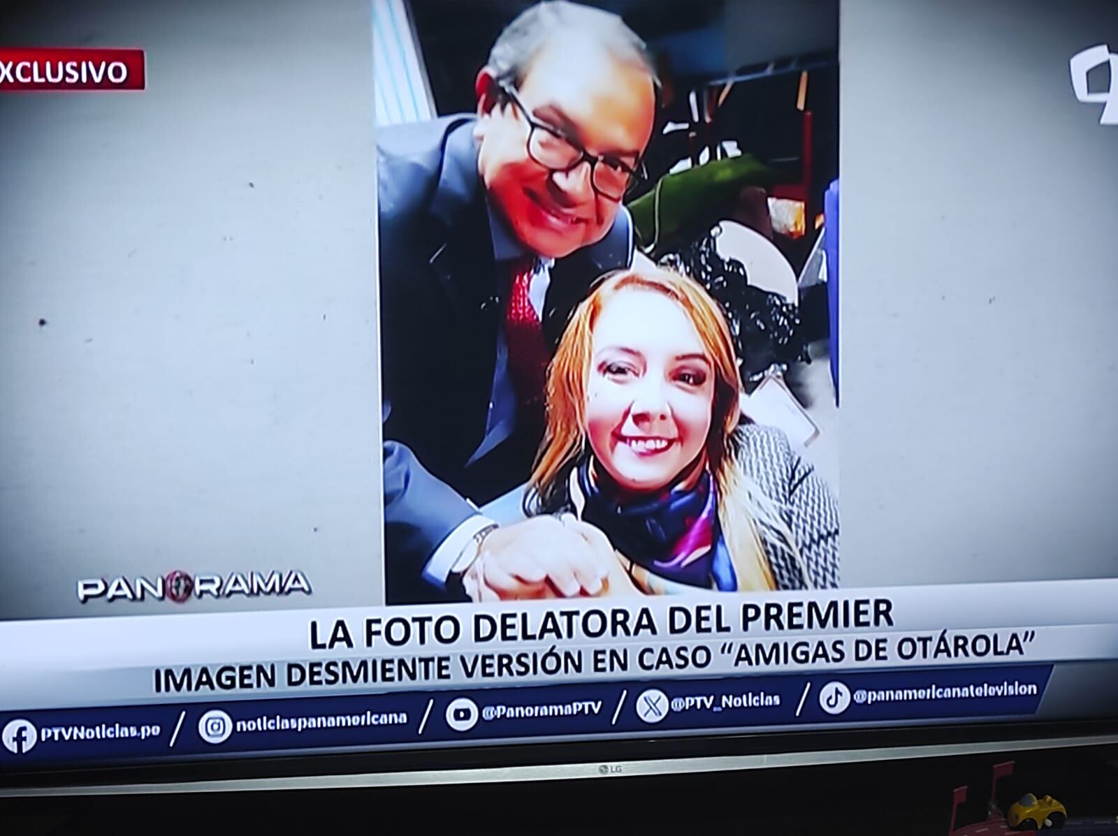 Alberto Otárola y su confesa amiga Rosa Rivera Bermeo. (Panorama)