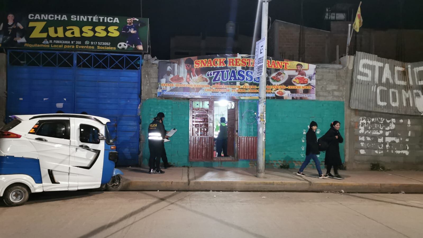 Las autoridades realizan una serie de diligencias para esclarecer este crimen.