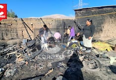 Huancayo: Por la pared rescatan a tres niñas que incendiaron su casa al jugar con fuego