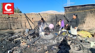 Huancayo: Por la pared rescatan a tres niñas que incendiaron su casa al jugar con fuego