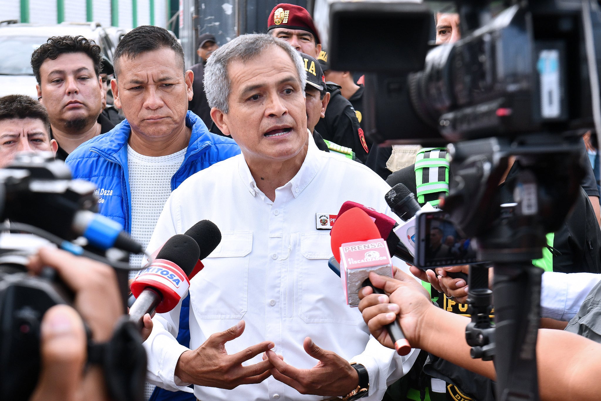 El ministro del Interior supervisó la implementación de tecnología en el transporte urbano como parte del Plan Nacional de Seguridad Ciudadana 2026-2028. (Foto: Mininter)