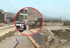 Desborde del río Chilca bloquea vía principal hacia el balneario de Pucusana