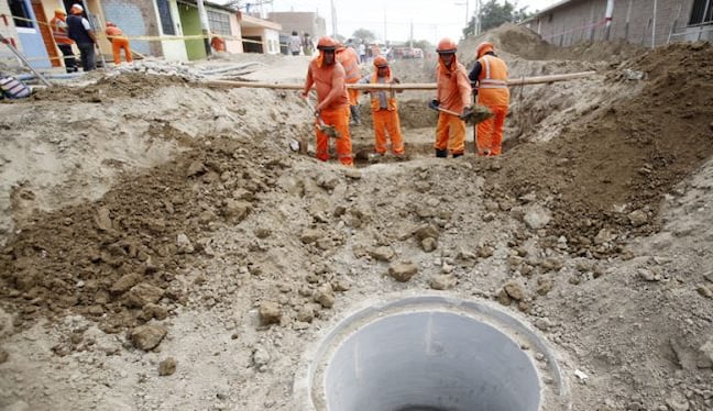 Obra de saneamiento en controversia.