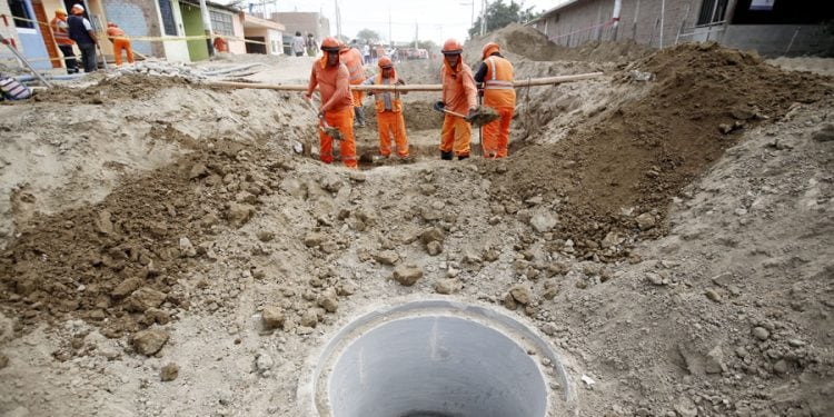 Obra de saneamiento en controversia.