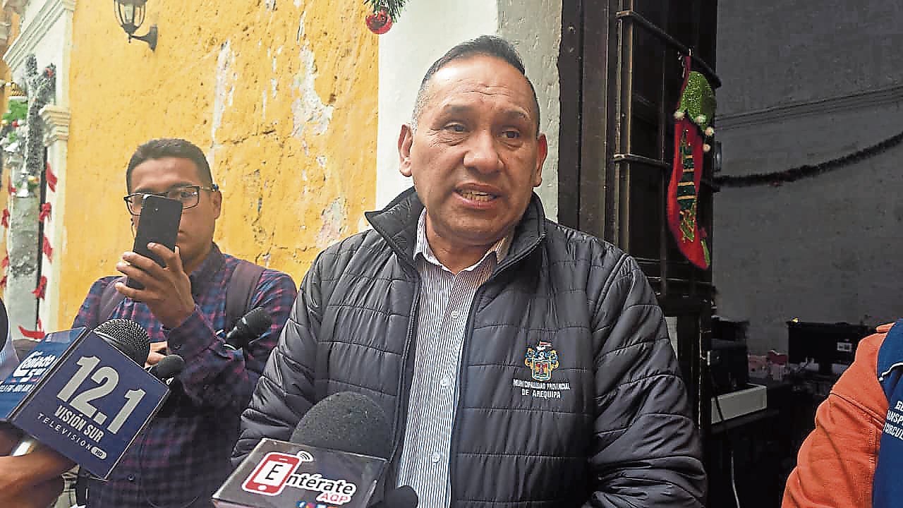 Subgerente de Transportes de la Municipalidad Provincial de Arequipa, René Ortiz Zegarra. (Foto: Yunsu Pariapaza/@photo.gec)
