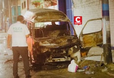 Callao: combi se incendia durante la madrugada y vecinos sospechan de atentado extorsivo