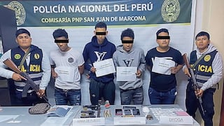 Nasca: iban en mototaxi con tres pistolas con municiones, drogas y hasta una granada tipo piña