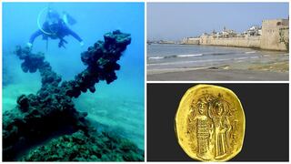 Israel: Hallan restos de nave cruzada con monedas de oro en Acre (FOTOS)