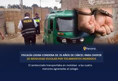 Ica: cárcel contra conductor de movilidad escolar por tocamientos indebidos a menores