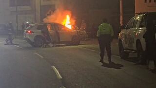 Tacna: Tres miembros de familia salvan de morir en choque e incendio vehicular