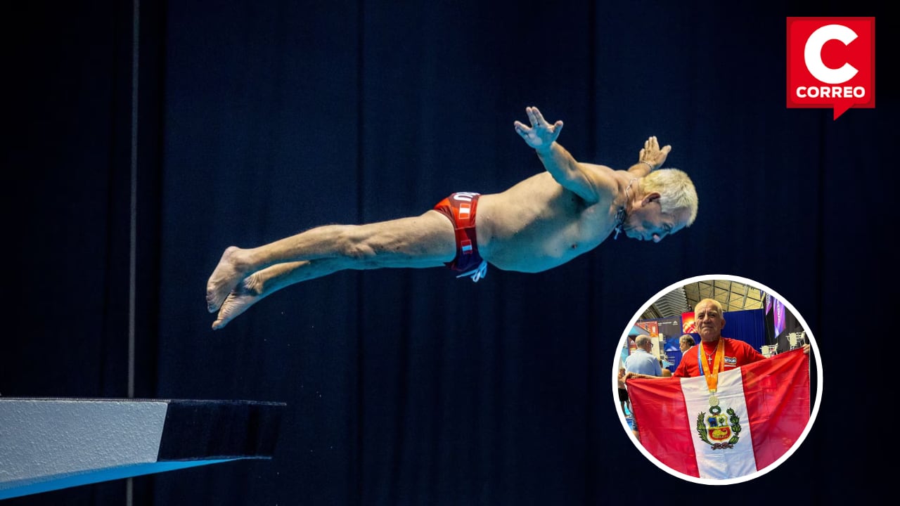 Clavadista peruano de 71 años se gana medalla de oro en Mundial de Natación