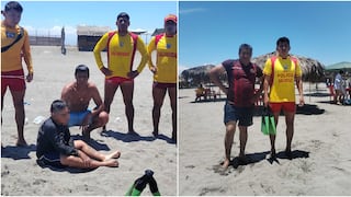 Chincha: tres personas fueron salvadas del oleaje de la playa Las Violetas