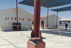 Gobierno Regional de Arequipa inaugura estructura temporal de colegio y ya presenta daños serios