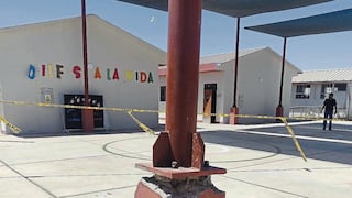 Gobierno Regional de Arequipa inaugura estructura temporal de colegio y ya presenta daños serios