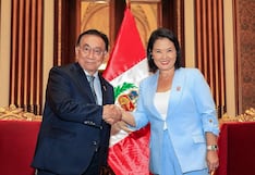 Presidente José Balcázar se reunió con Keiko Fujimori en Palacio de Gobierno