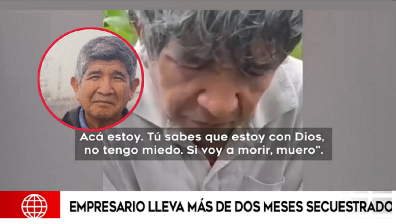 Los secuestradores pidieron a los familiares del empresario un millón de soles para poder liberarlo. Foto: captura América Tv