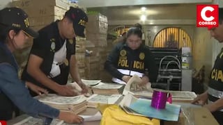 Policía incauta más de un millón de dólares falsos en imprenta de La Victoria
