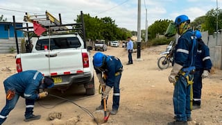 Enosa decomisó cerca de 500 metros de cableado tras operativo anticlandestinaje en Castilla y Piura