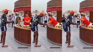 Cuto Guadalupe se anima a comprar un helado en Qatar y le juegan broma pesada (VIDEO)