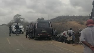 Piura: Choque entre dos vehículos deja cinco personas heridas