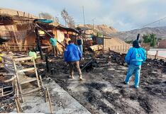 Nasca: incendio deja en la calle a dos familias en el distrito de El Ingenio