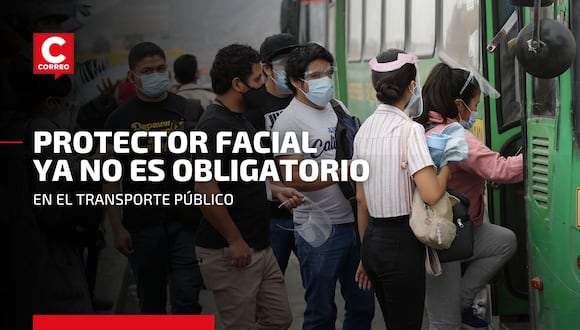 COVID-19: MTC dispone que uso del protector facial ya no sea obligatorio en transporte público