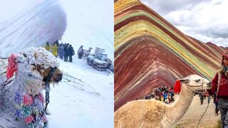 ¡Mis ahorros! La Montaña de 7 Colores luce completamente cubierta de nieve (FOTOS)