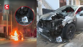 Callao: Presuntos extorsionadores incendian camioneta de alta gama en Mi Perú