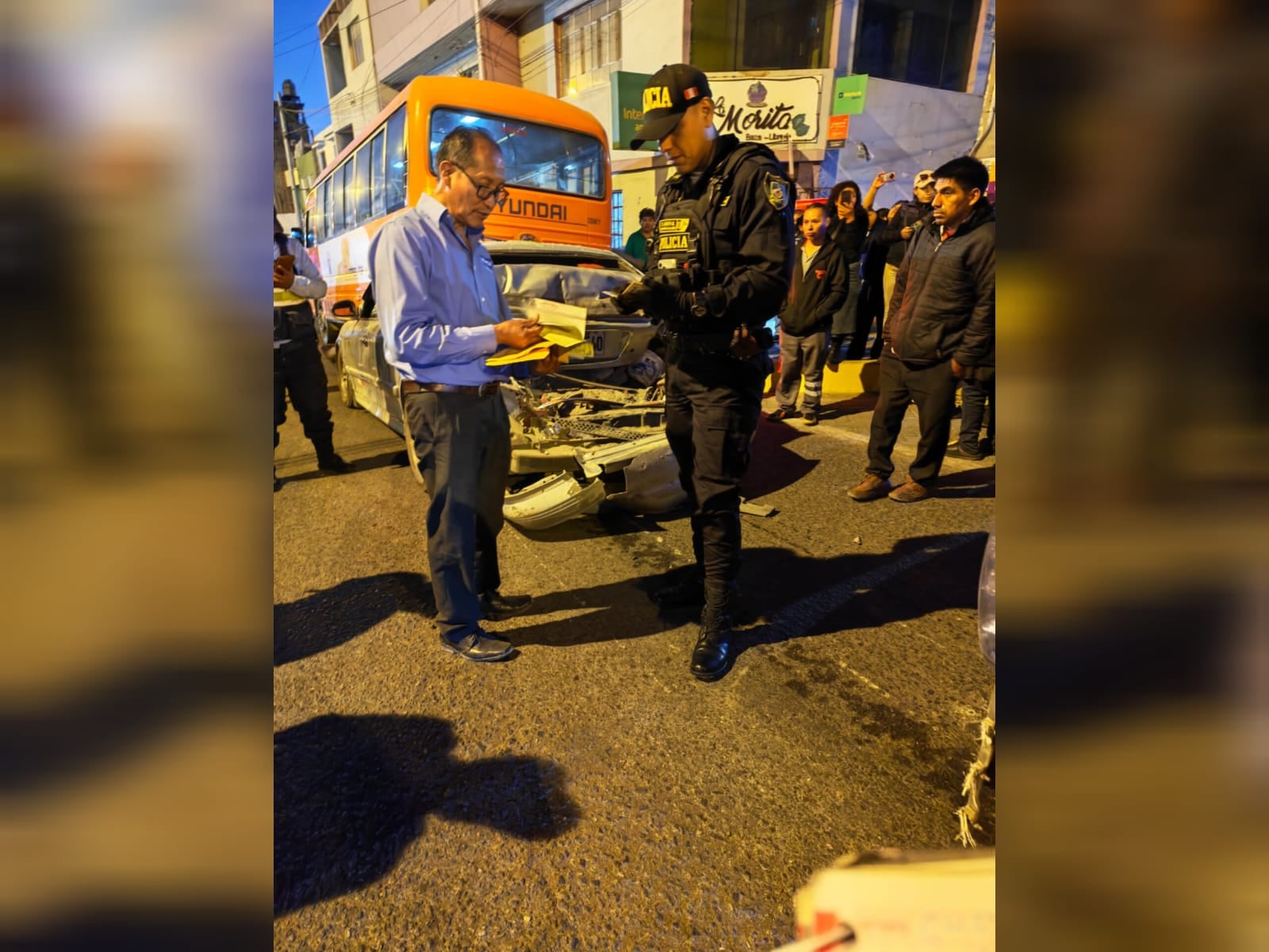 Choque múltiple de transporte público deja varios heridos en Arequipa (Foto:GEC)