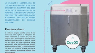 Especialistas peruanos crean el primer concentrador de oxígeno hecho en el país