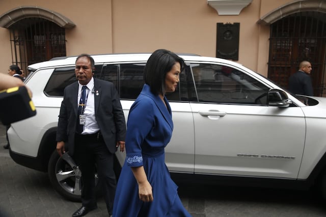 Keiko Fujimori inicia agenda de la Transmisión de Mando en Torre Tagle