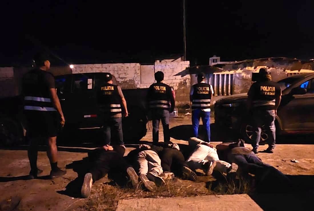 Prisión preventiva para cinco detenidos con armas de fuego en Camaná