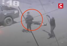 La Victoria: Policía busca a sujeto que robó arma de agente herido durante balacera (VIDEO)